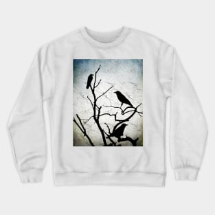 Crow Birds on Tree Bird 91 Crewneck Sweatshirt